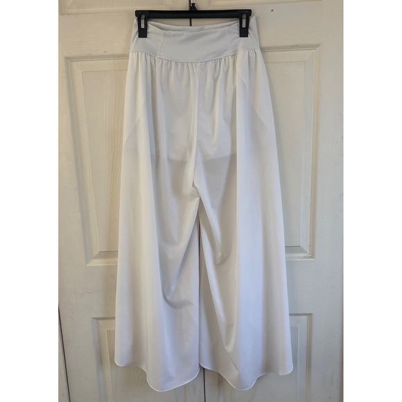Halara High Waisted High Slit Wide Leg Flowy Skirt Pants Built-in Shorts Size M - Picture 5 of 10